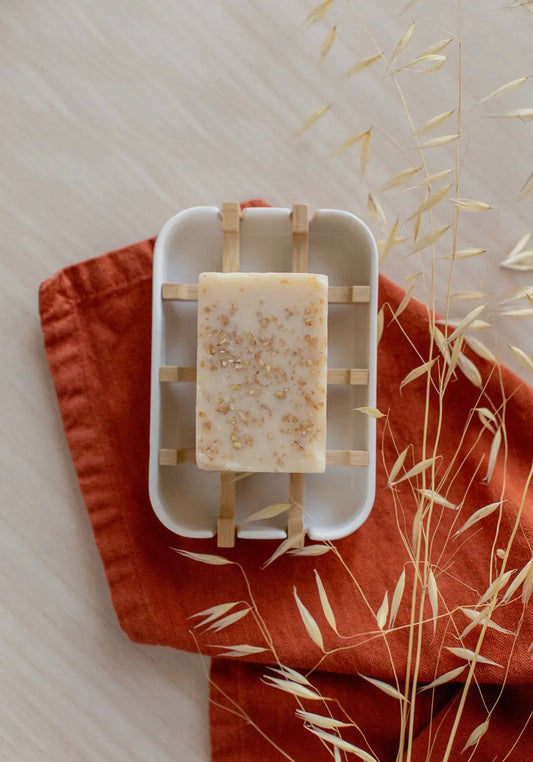 Compostable soap dish (white)