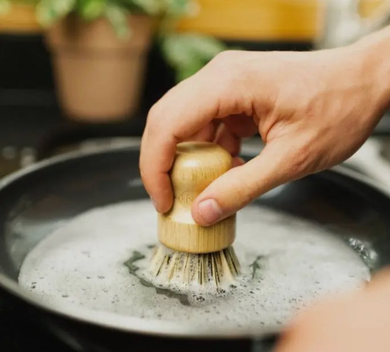 Bamboo Pot Scrubber