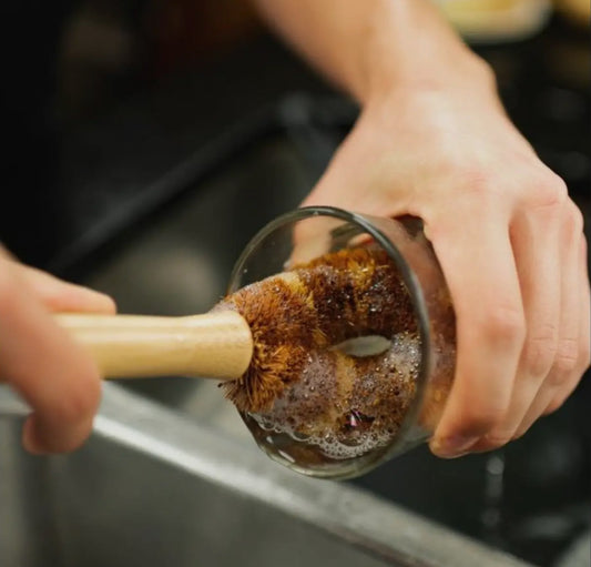 Bamboo Glassware Scrub Brush