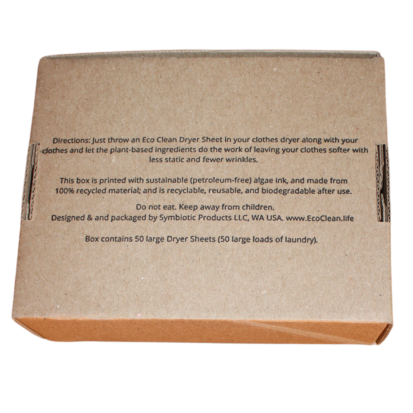 Dryer Sheets - Eco Clean -Retail packaged - 50 LG Sheets