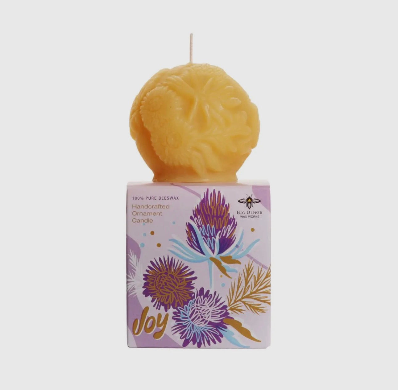 Ornament Candles- 100% pure Beeswax