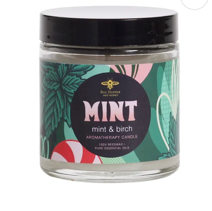 Apothecary Glass Candles- Beeawax Aromatherapy