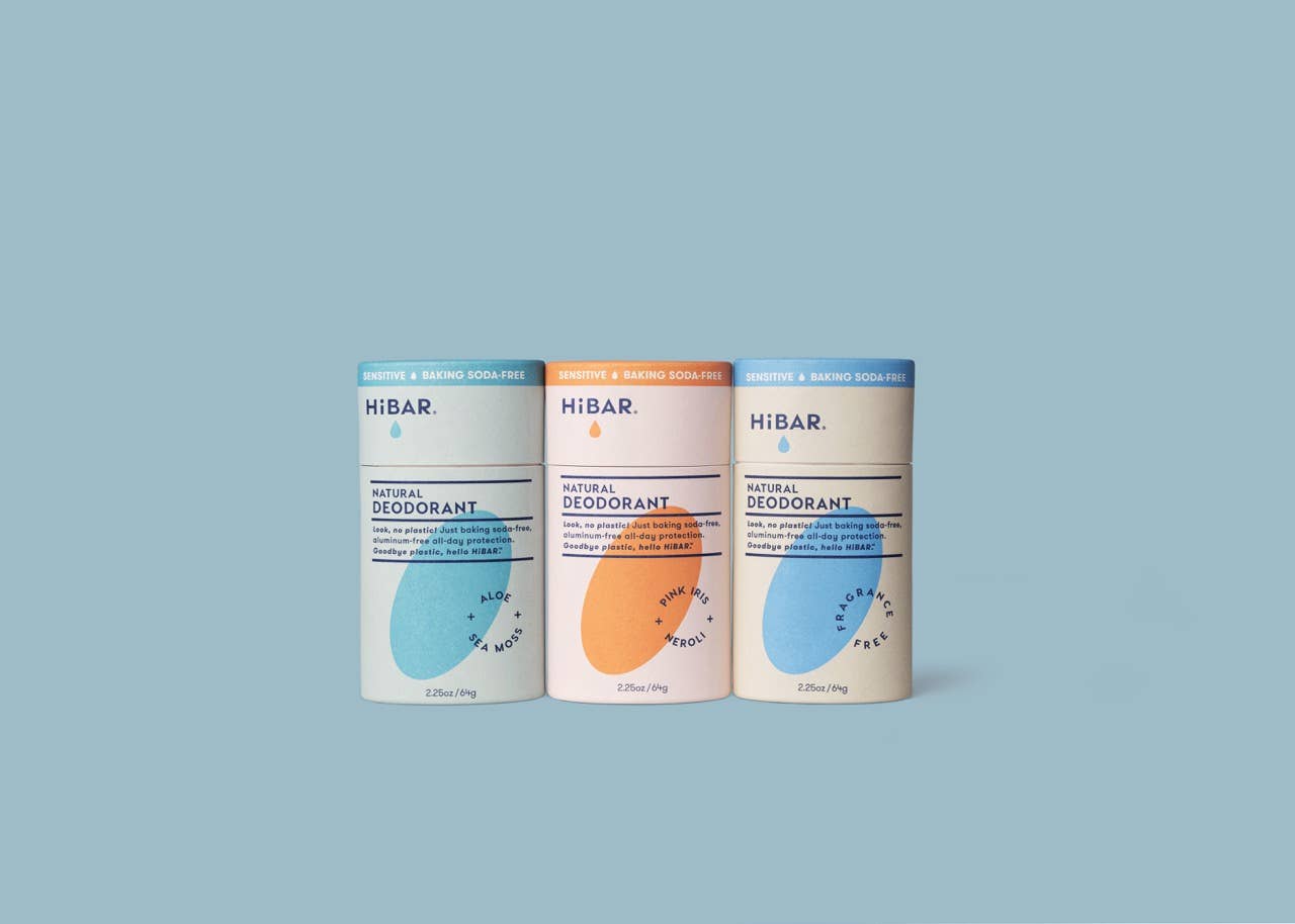 HiBAR Deodorant Sensitive  Aloe + Sea-Moss(Baking soda free)