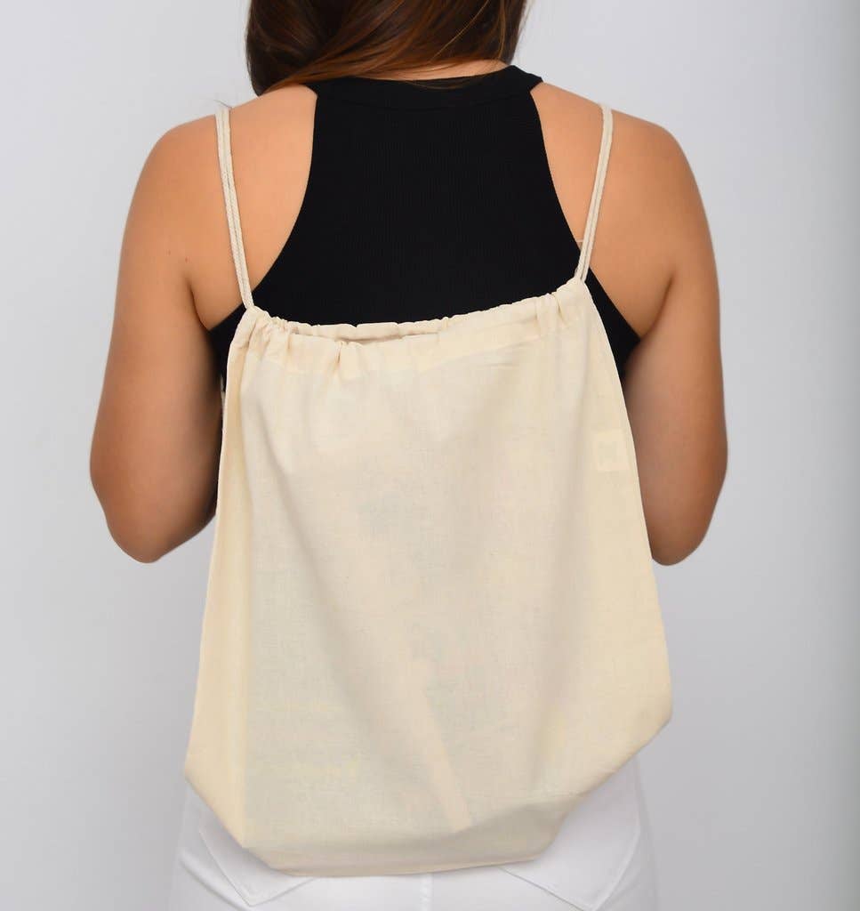 TBF Organic Cotton Canvas Drawstring Bags - OR18