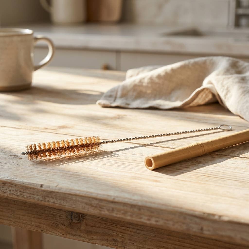 10 Pack - Coconut Fiber Plastic Free Straw Cleaner